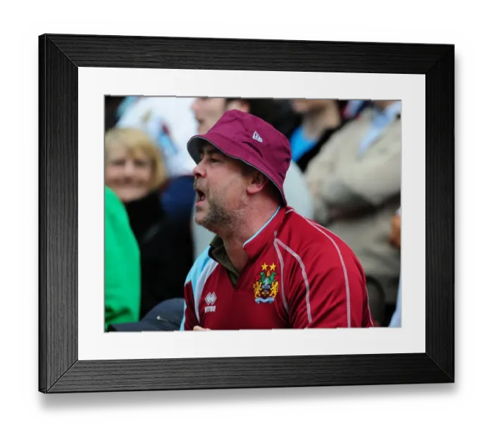 Framed Print : Burnley fan
