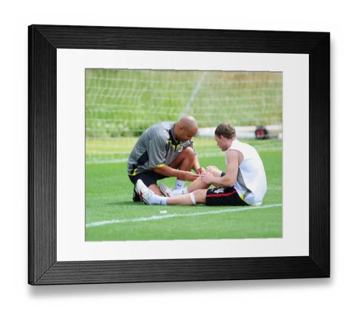 Framed Print : Bristol City First Team: Pre-Season Training 09-10 - Gearing Up for the New Season