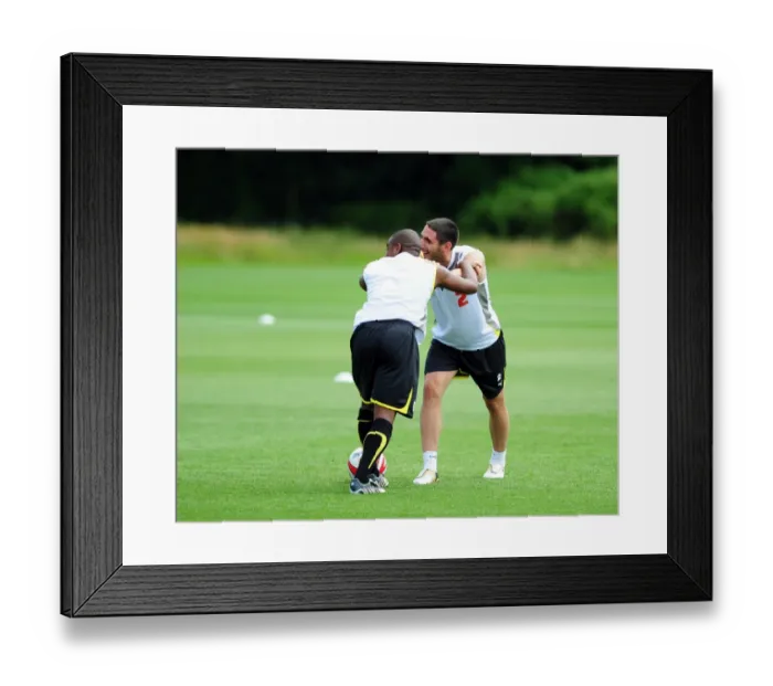 Framed Print : Bristol City First Team: Gearing Up for the 09-10 Season - Pre-Season Training