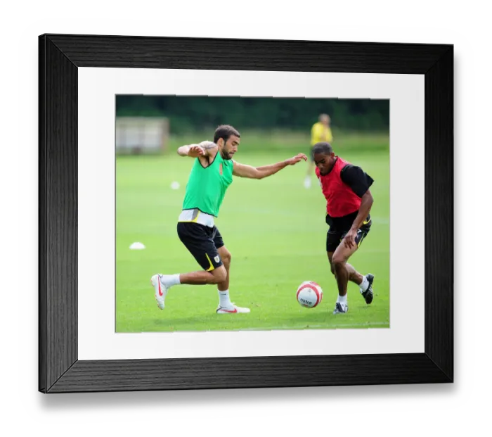 Framed Print : Bristol City First Team: Gearing Up for the 09-10 Season - Pre-Season Training