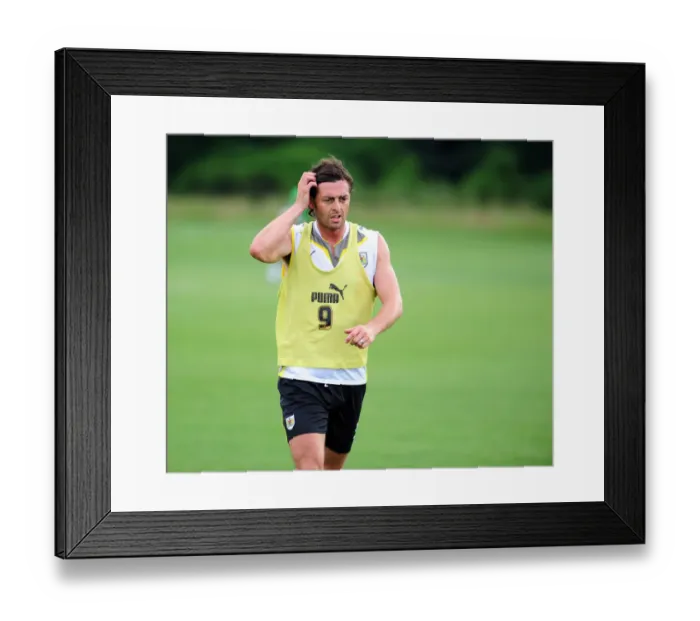 Framed Print : Bristol City First Team: Pre-Season Training 09-10 - Gearing Up for the New Season