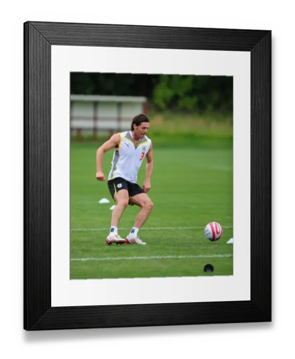 Framed Print : Bristol City First Team: Pre-Season Training 09-10 - Gearing Up for the New Season