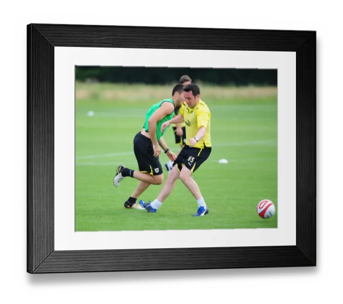 Framed Print : Bristol City First Team: Pre-Season Training 09-10 - On the Path to Glory Framed Print : Bristol City First Team: Pre-Season Training 09-10 - On the Path to Glory