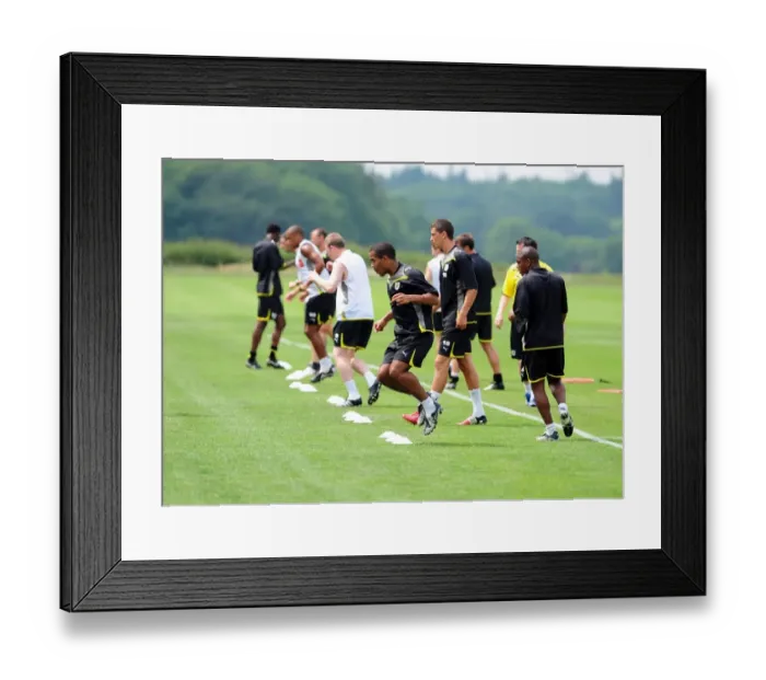 Framed Print : Bristol City First Team: Pre-Season Training 09-10 - Gearing Up for Season