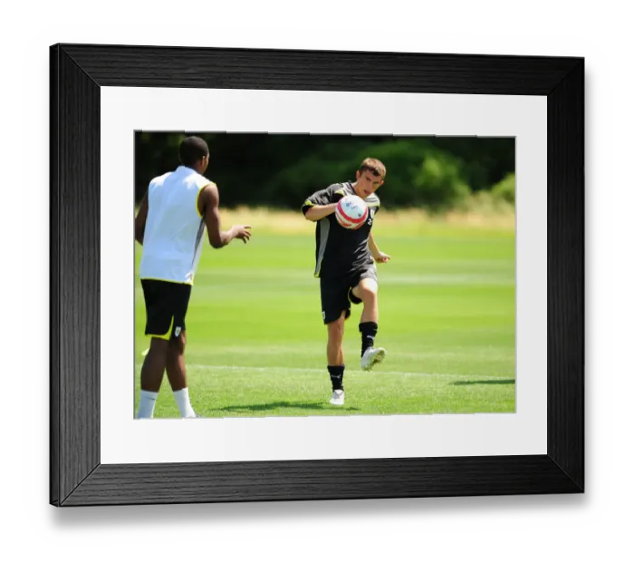 Framed Print : Bristol City First Team: Gearing Up for the 09-10 Season - Pre-Season Training