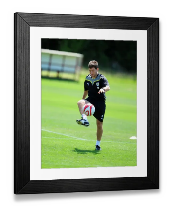 Framed Print : Bristol City First Team: Pre-Season Training 09-10 - Gearing Up for the New Season