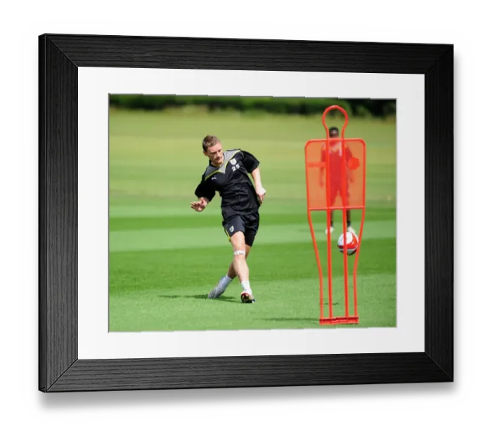 Framed Print : Bristol City First Team: Pre-Season Training 09-10 - Gearing Up for the New Season