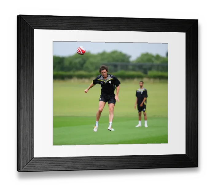 Framed Print : Bristol City FC: Pre-Season Training 09-10 - The Road to Glory: A Look into the First Team's Training Sessions (Pre-Season Training)