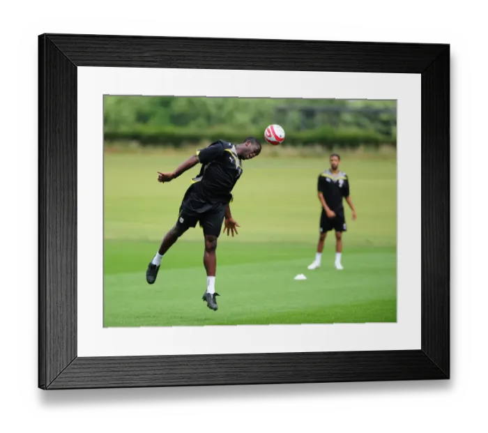 Framed Print : Bristol City First Team: Pre-Season Training 09-10 - Gearing Up for the New Season