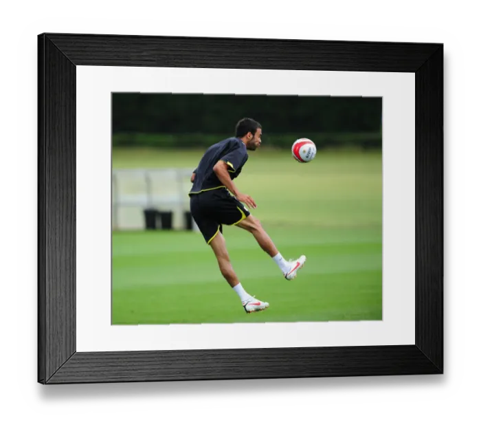 Framed Print : Bristol City First Team: Pre-Season Training 09-10 - Gearing Up for the New Football Season