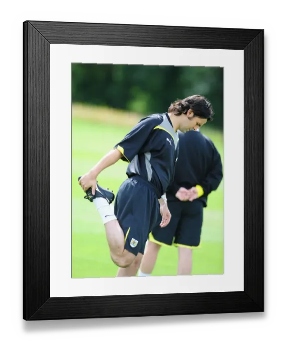Framed Print : Bristol City First Team: Gearing Up for the 09-10 Season - Pre-Season Training