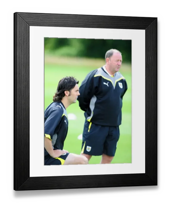 Framed Print : Bristol City First Team: Gearing Up for the 09-10 Season - Pre-Season Training