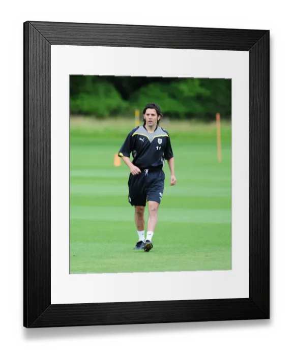 Framed Print : Bristol City First Team: Pre-Season Training 09-10 - Gearing Up for Season