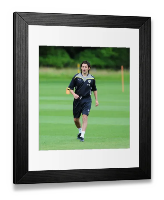 Framed Print : Bristol City First Team: Gearing Up for the 09-10 Season - Pre-Season Training