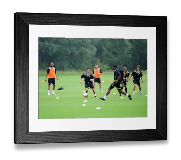 Framed Print : Bristol City First Team: Gearing Up for the 09-10 Season - Pre-Season Training