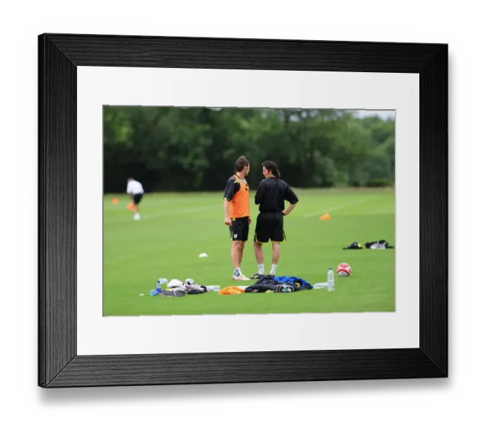 Framed Print : Bristol City First Team: Pre-Season Training 09-10 - Gearing Up for the New Season