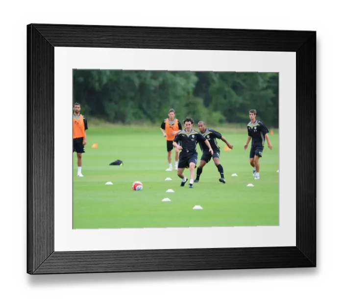 Framed Print : Bristol City First Team: Gearing Up for the 09-10 Season - Pre-Season Training