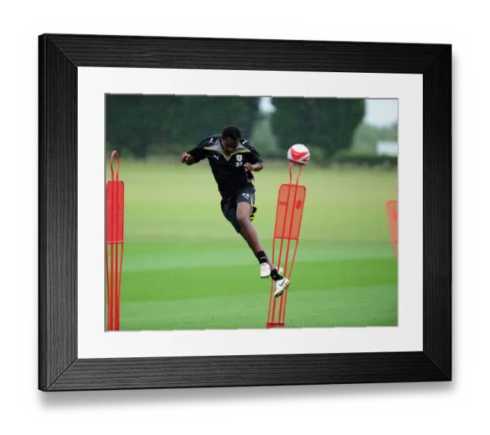 Framed Print : Bristol City First Team: Gearing Up for the 09-10 Season - Pre-Season Training