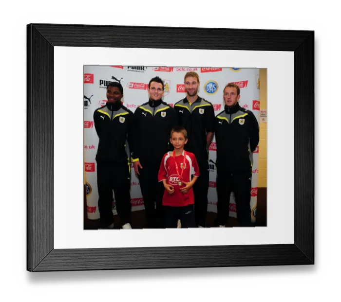 Framed Print : Bristol City Football Club: Junior Academy Plus - Nurturing Future First Team Stars (Season 09-10)