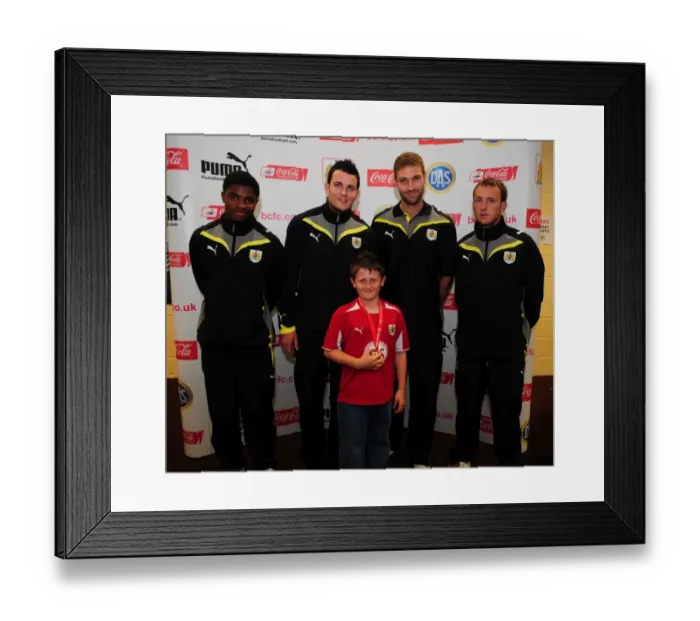Framed Print : Bristol City Football Club: Junior Academy Plus - Nurturing Future First Team Stars (Season 09-10)