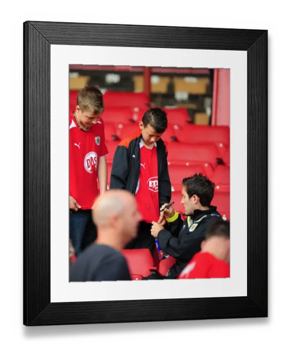 Framed Print : Behind the Scenes: 09-10 Bristol City FC First Team Open Day