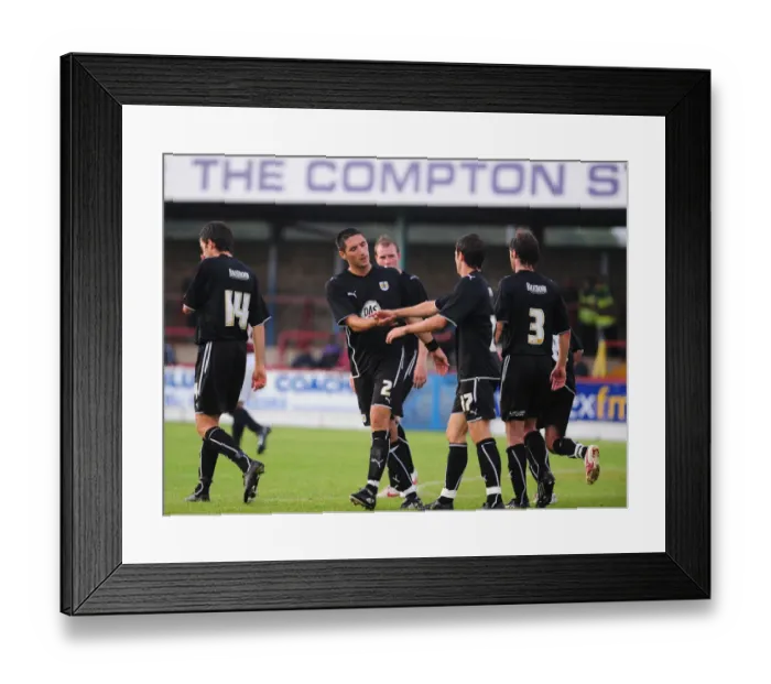 Framed Print : Bristol City FC: Pre-Season Friendly Against Weymouth (09-10) Framed Print : Bristol City FC: Pre-Season Friendly Against Weymouth (09-10)