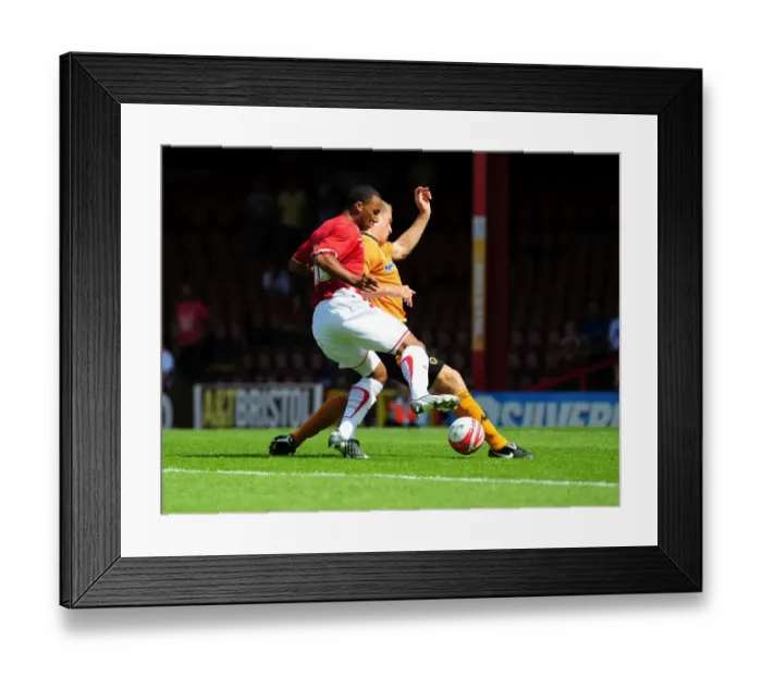 Framed Print : Bristol City vs. Wolverhampton Wanderers: 09-10 Pre-Season Friendly