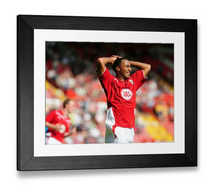 Framed Print : Bristol City vs. Wolverhampton Wanderers: Pre-Season Friendly (09-10)
