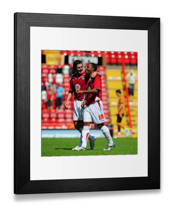 Framed Print : Bristol City vs. Wolverhampton Wanderers: 09-10 Pre-Season Friendly