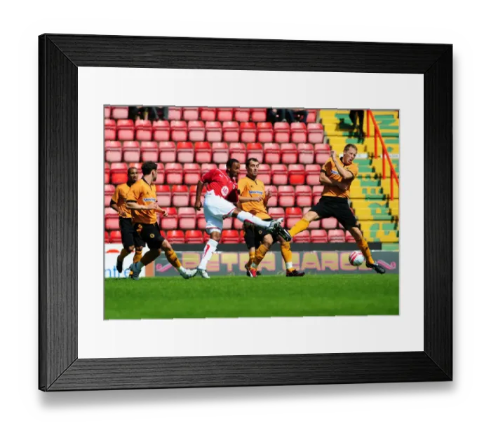 Framed Print : Bristol City vs. Wolverhampton Wanderers: 2009-10 Pre-Season Friendly