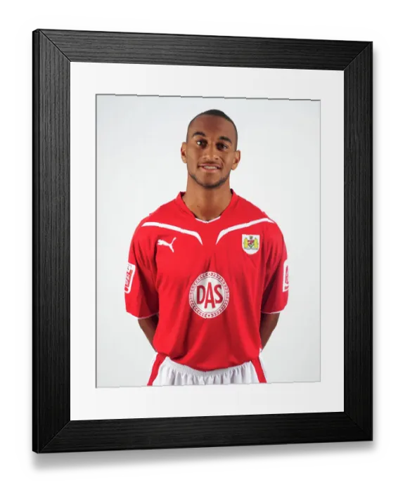 Framed Print : Bristol City FC: Head Shots - Jamal Campbell-Ryce, Season 10-11