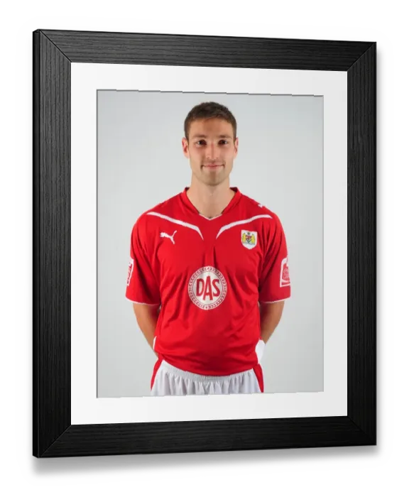 Framed Print : Bristol City FC First Team: Head Shots - Season 10-11 featuring Jamal Campbell-Ryce