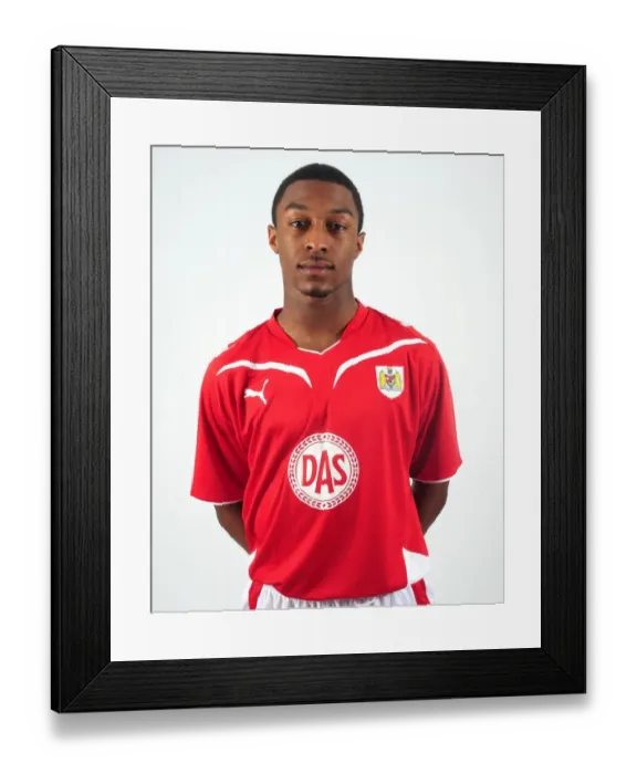 Framed Print : Bristol City FC: Head Shots - Jamal Campbell-Ryce, Season 10-11