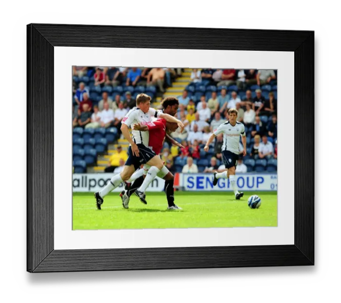 Framed Print : Bristol City vs. Preston North End: A Football Showdown - Season 09-10