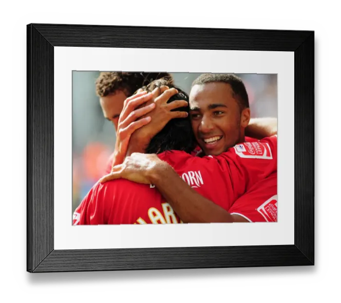 Framed Print : Clash of the First Teams: Bristol City vs Preston North End (Season 09-10)