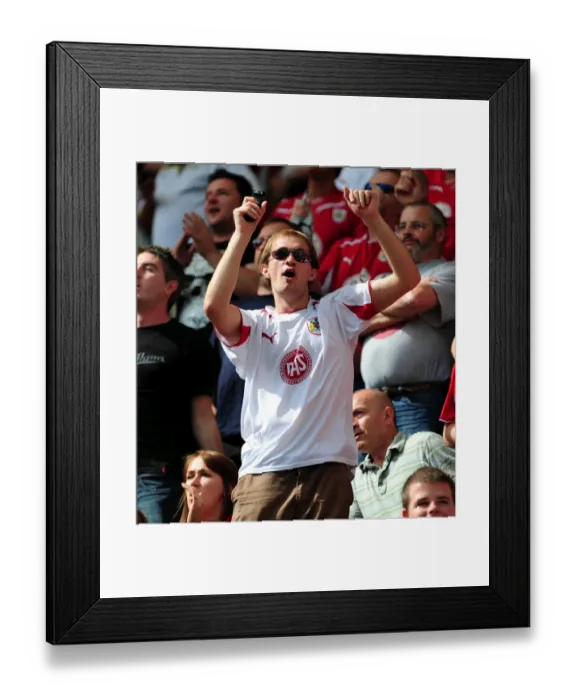 Framed Print : Season 09-10 Football Showdown: A Game to Remember - Bristol City vs. Preston North End