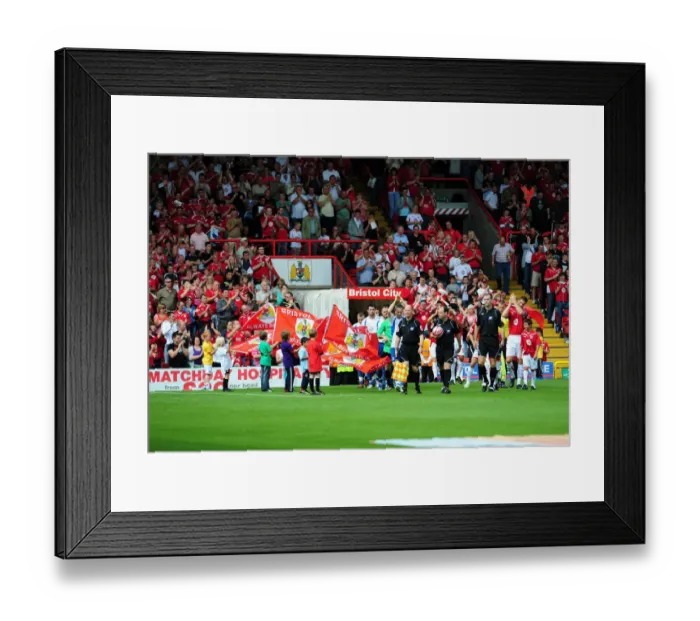 Framed Print : Bristol City vs Crystal Palace: 09-10 Season Showdown - A Football Rivalry Unfolds