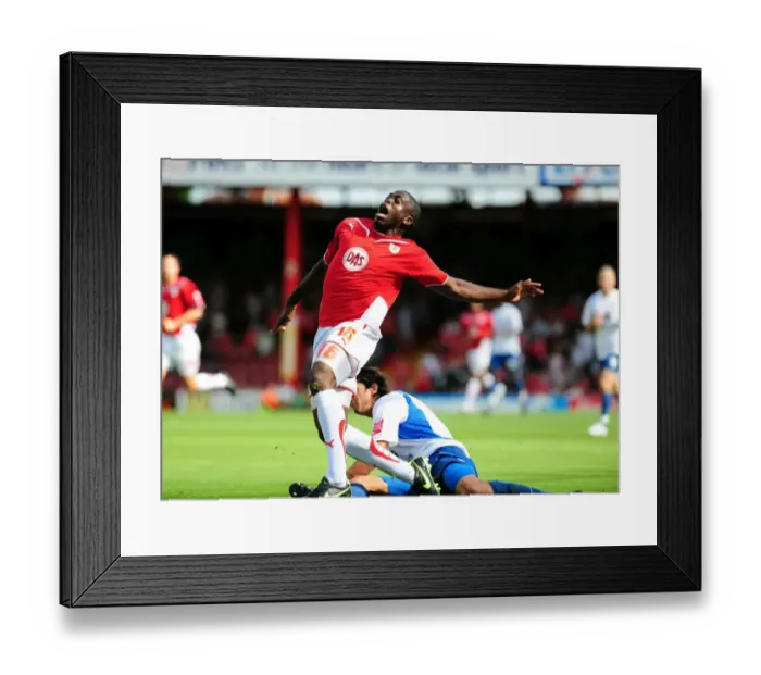 Framed Print : Bristol City First Team: Season 09-10: Bristol City v Crystal Palace