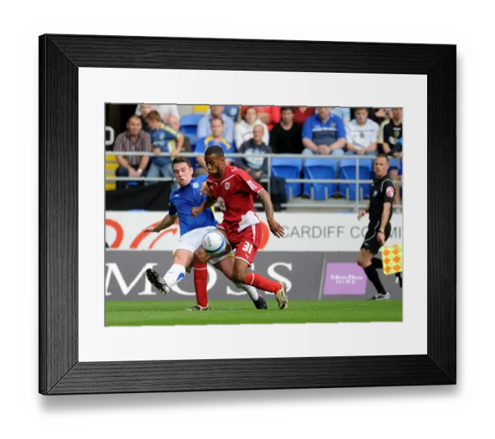 Framed Print : The Clash: Cardiff City vs. Bristol City - Season 09-10
