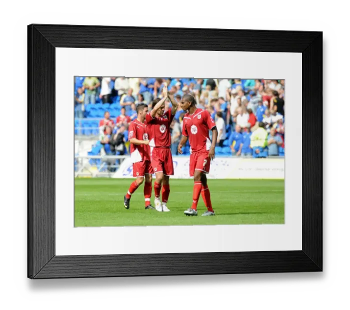 Framed Print : The Clash of the Cities: Cardiff vs. Bristol City - A Football Rivalry (Season 09-10)