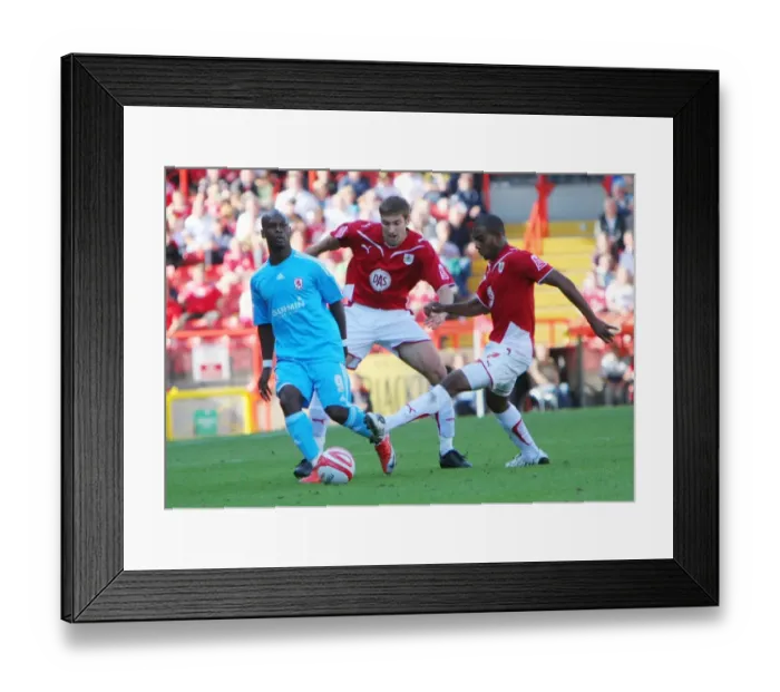 Framed Print : Season 9-10 Showdown: Thrilling Encounter - Bristol City vs Middlesbrough: A Football Rivalry Unfolds Framed Print : Season 9-10 Showdown: Thrilling Encounter - Bristol City vs Middlesbrough: A Football Rivalry Unfolds