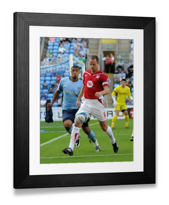 Framed Print : Season 09-10 Football Showdown: Coventry City vs. Bristol City - A Memorable Clash: Coventry City vs. Bristol City