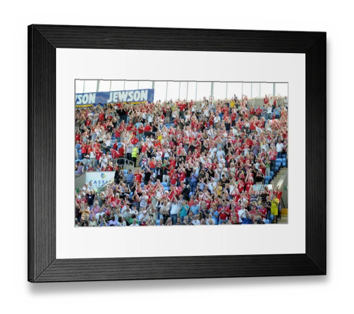 Framed Print : City Fans at Coventry Framed Print : City Fans at Coventry