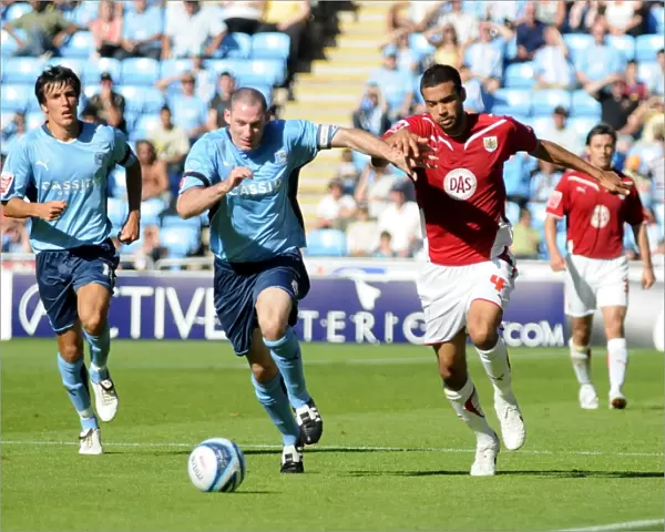 Liam Fontaine gets away from Coventry`s Stephen