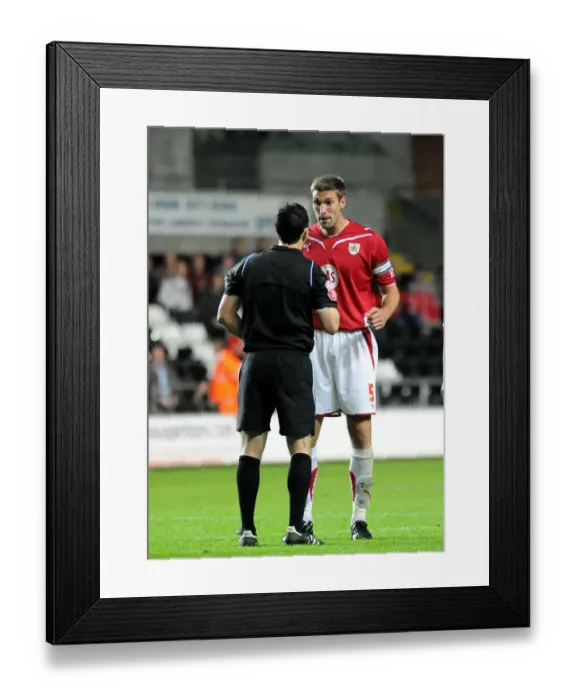 Framed Print : The Battle on the Field: Swansea City vs. Bristol City - A Football Rivalry (Season 09-10)