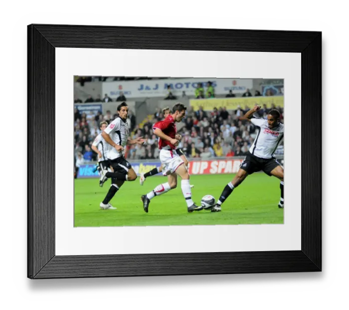 Framed Print : Ashley Williams Tackles Ivan Sproule: Intense Moment from Swansea City vs. Bristol City Framed Print : Ashley Williams Tackles Ivan Sproule: Intense Moment from Swansea City vs. Bristol City