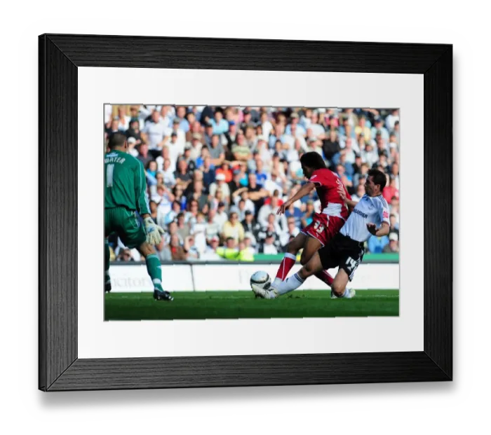 Framed Print : Derby County vs. Bristol City: A Football Rivalry - Season 09-10