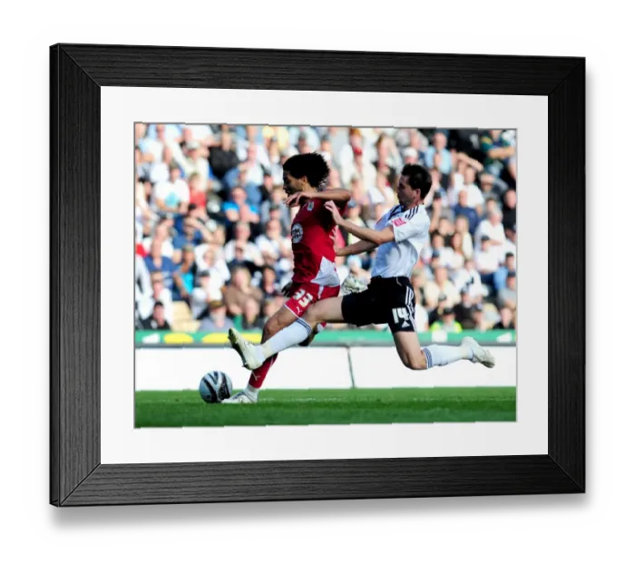 Framed Print : A Football Rivalry: Derby County vs. Bristol City - Season 09-10