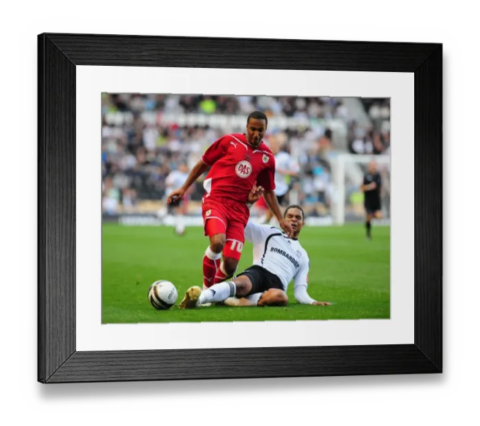 Framed Print : Derby County vs. Bristol City: A Football Rivalry - Season 09-10 Framed Print : Derby County vs. Bristol City: A Football Rivalry - Season 09-10