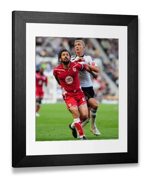 Framed Print : Derby County vs. Bristol City: A Football Rivalry - Season 09-10